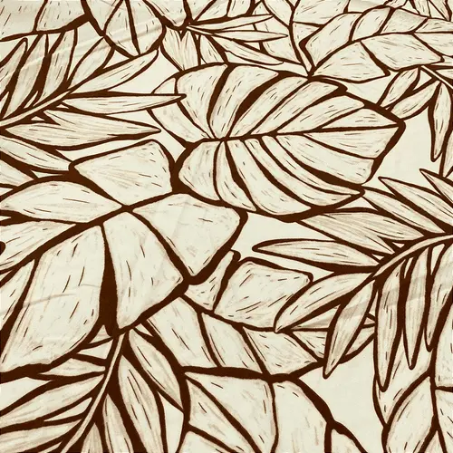 Crepe Estampado Havana - Costela de Adão Marrom - 1,50m de Largura