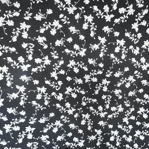 Crepe Estampado Havana - Floral Miudo Preto - 1,50m de Largura