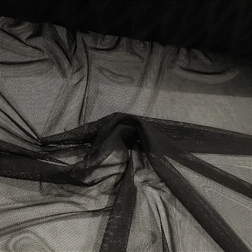 Tule de Malha - Preto - 1,60m de Largura