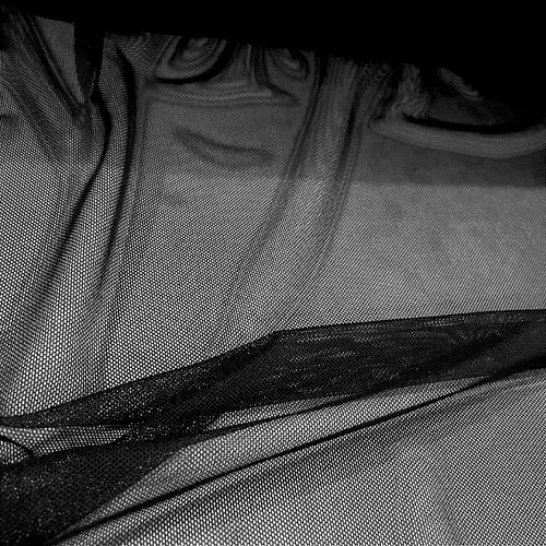 Tule de Malha - Preto - 1,60m de Largura