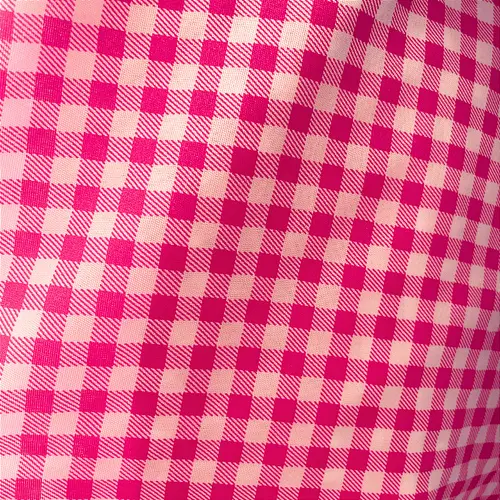 Tricoline Estampado 100% Poliéster - Xadrez Pink 7mm - 1,50m de Largura