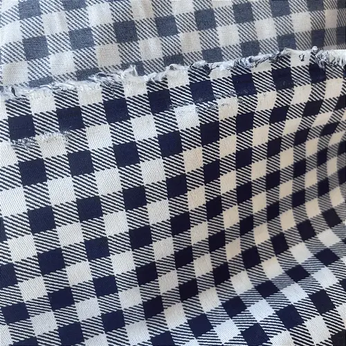 Tricoline Estampado 100% Poliéster - Xadrez Azul Marinho 7mm - 1,50m de Largura