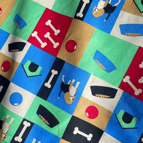 Tricoline Estampado 100% Poliéster - Pet Quadriculado - 1,50m de Largura