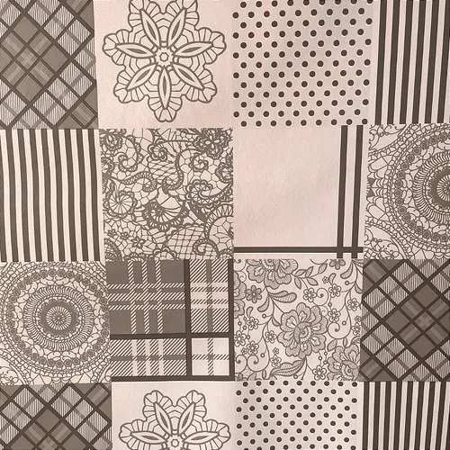 Plástico Térmico Estampado - Quadriculado Abstrato - 1,40m de Largura