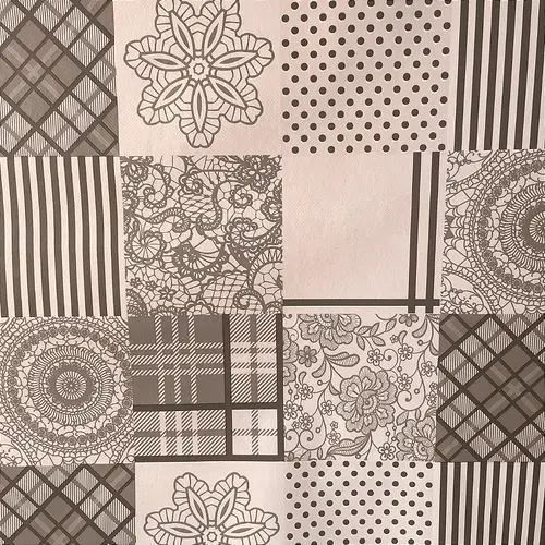 Plástico Térmico Estampado - Quadriculado Abstrato - 1,40m de Largura