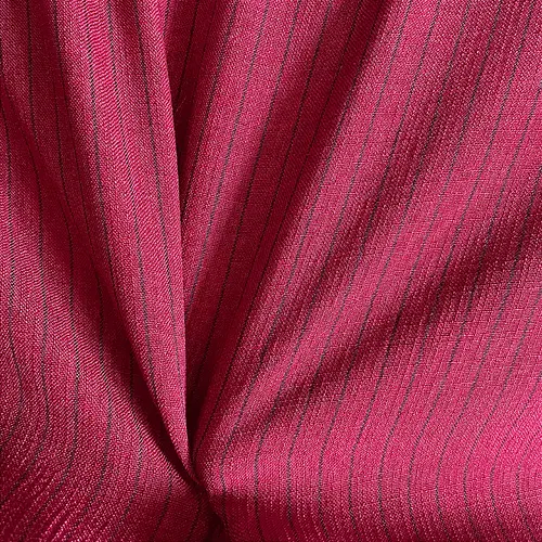 Linho Risca de Giz - Marsala - 1,50m de Largura