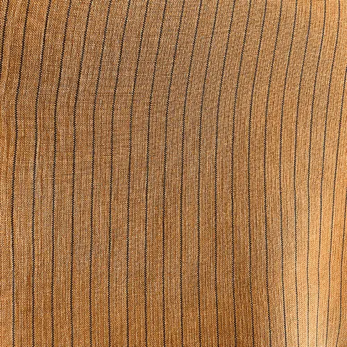 Linho Risca de Giz - Bege Terra - 1,50m de Largura