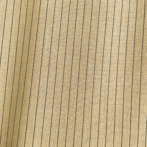 Linho Risca de Giz - Bege Médio - 1,50m de Largura