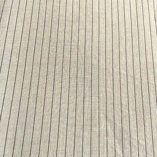 Linho Risca de Giz - Bege Claro - 1,50m de Largura