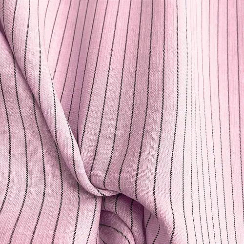 Linho Risca de Giz - Rosa - 1,50m de Largura