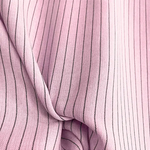 Linho Risca de Giz - Rosa - 1,50m de Largura