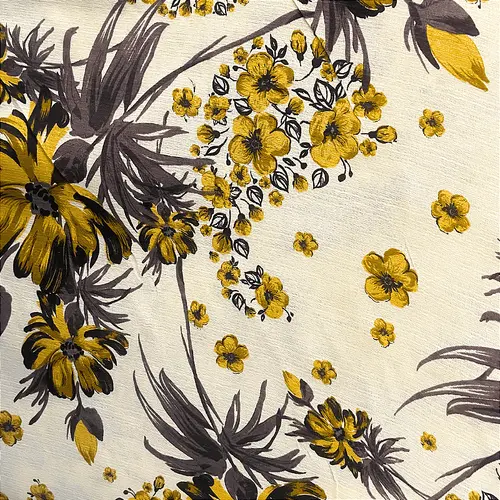 Gorgurinho - Floral Dourado - 2,50m de Largura