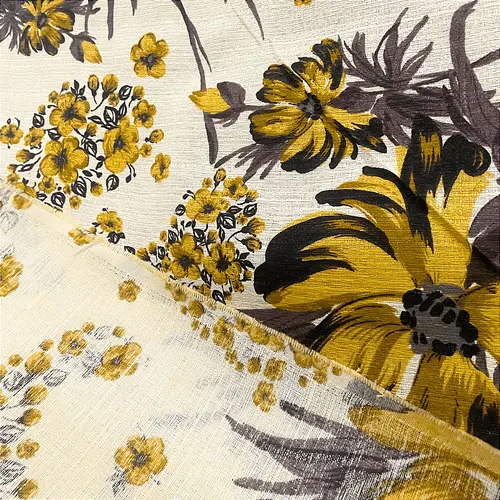 Gorgurinho - Floral Dourado - 2,50m de Largura