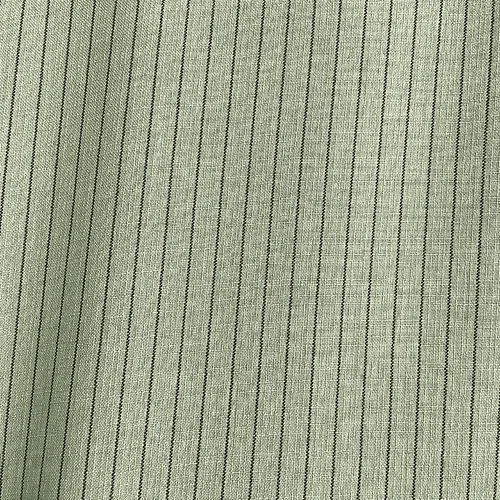 Linho Risca de Giz - Verde Menta - 1,50m de Largura