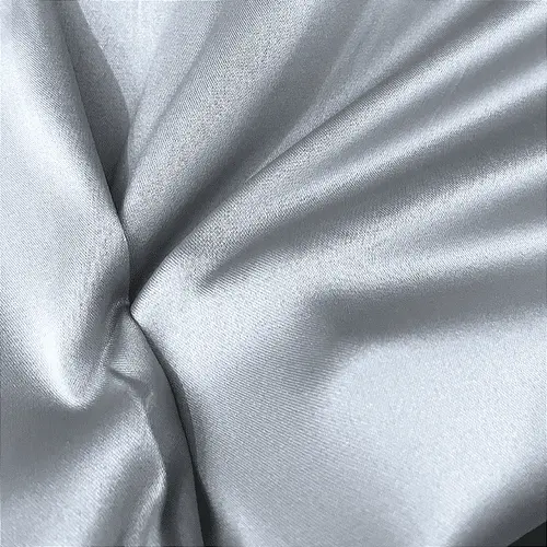 Tecido Prada Acetinado - Cinza Claro - 1,50m de Largura