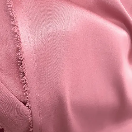 Tecido Prada Acetinado - Rosa Chá - 1,50m de Largura