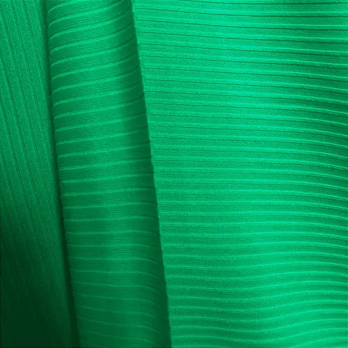 Malha Canelada - Verde Bandeira - 1,50m de Largura