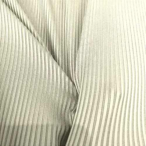 Malha Canelada - Off White - 1,50m de Largura