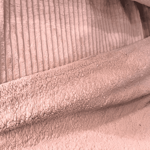 Sherpa Canelada - Rosa - 2,50m de Largura