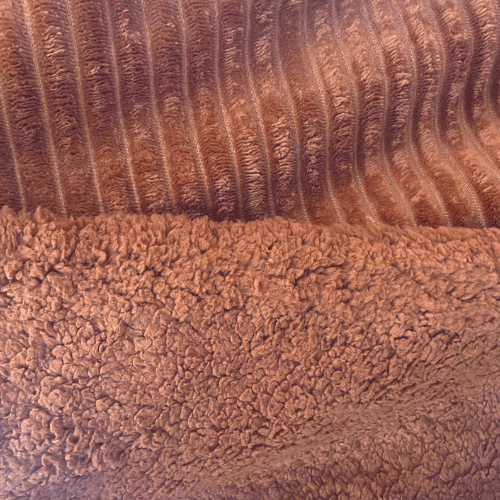 Sherpa Canelada - Caramelo - 2,50m de Largura