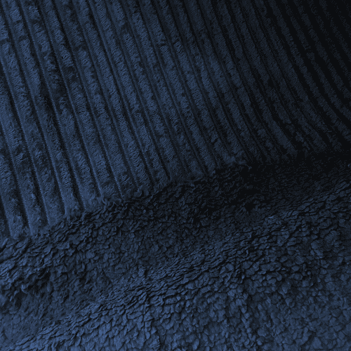 Sherpa Canelada - Azul Marinho - 2,50m de Largura
