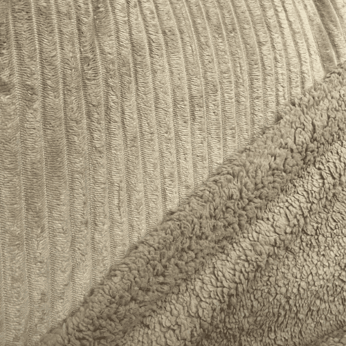 Sherpa Canelada - Bege Claro - 2,50m de Largura