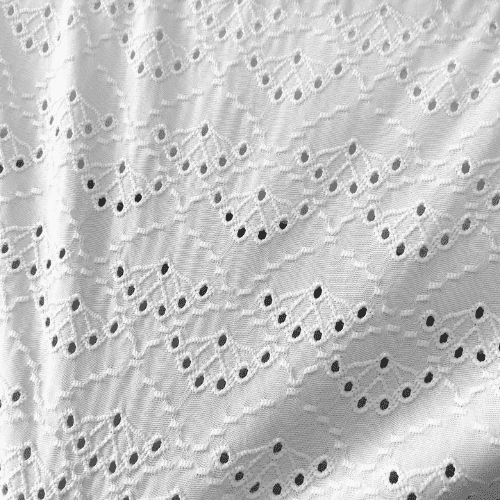 Malha Laise Conchas - Branco - 1,60m de Largura