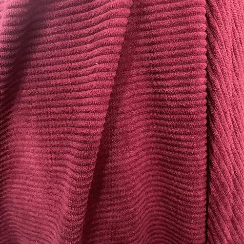 Tecido Veludo Cotelê com Elastano - Marsala - 1,50m de Largura | Estrutura, Conforto e Estilo Retrô-Chic