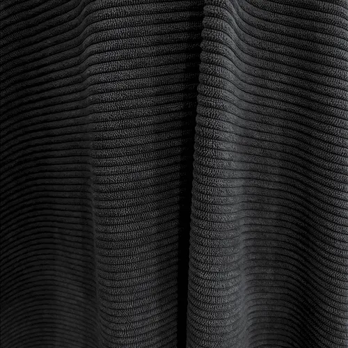 Tecido Veludo Cotelê com Elastano - Preto - 1,50m de Largura | Estrutura, Conforto e Estilo Retrô-Chic