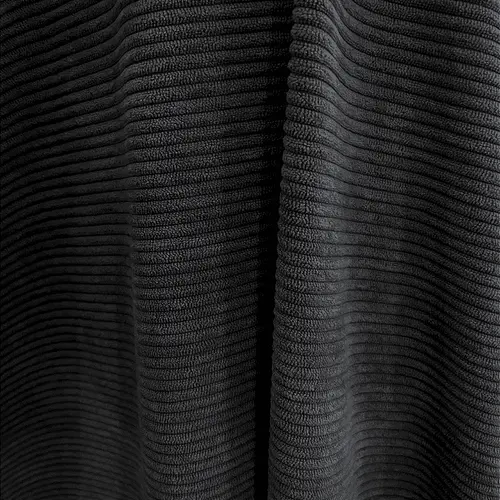 Tecido Veludo Cotelê com Elastano - Preto - 1,50m de Largura | Estrutura, Conforto e Estilo Retrô-Chic