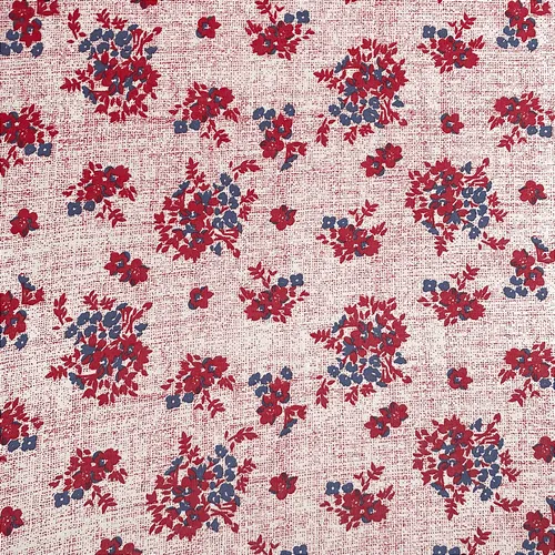 Viscolycra Estampada - Botão Floral Vermelho