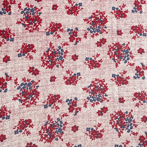 Viscolycra Estampada - Botão Floral Vermelho