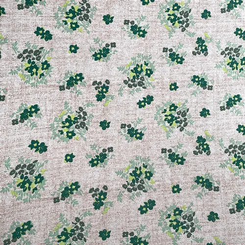 Viscolycra Estampada - Botão Floral Verde