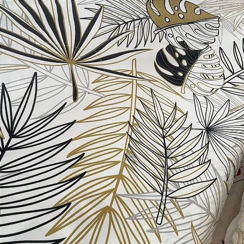 Percal 300 Fios Estampado Poliéster - Costela de Adão - 2,50m de Largura