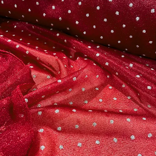 Tule Poá Brilhante - Marsala Claro - 1,50m de Largura