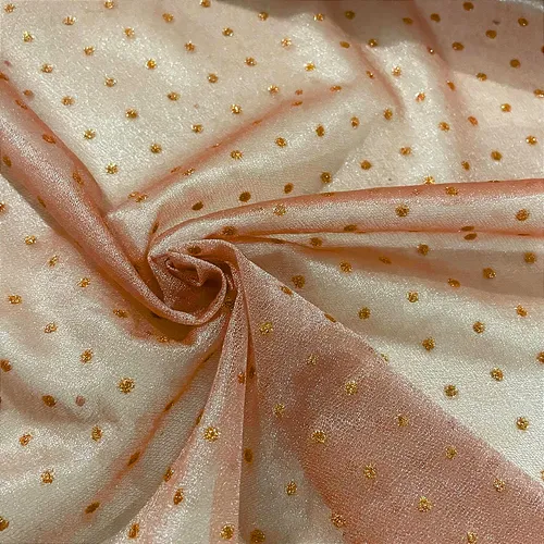 Tule Poá Brilhante - Rose - 1,50m de Largura