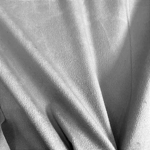 Tecido Suede Light - Cinza Claro - 1,42m de Largura | Toque de Camurça para Vestuário Moda e Decoração