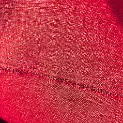 Linho Tinto Melange - Vermelho - 1,50m de Largura