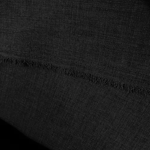 Linho Tinto Melange - Preto - 1,50m de Largura