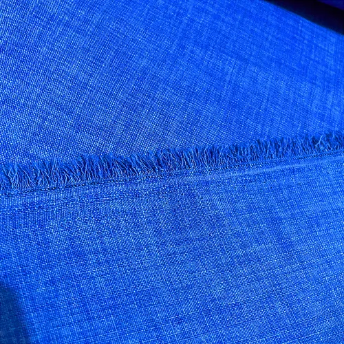 Linho Tinto Melange - Azul Royal - 1,50m de Largura