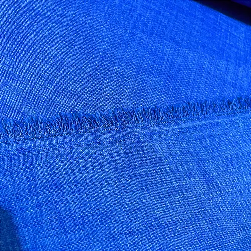 Linho Tinto Melange - Azul Royal - 1,50m de Largura