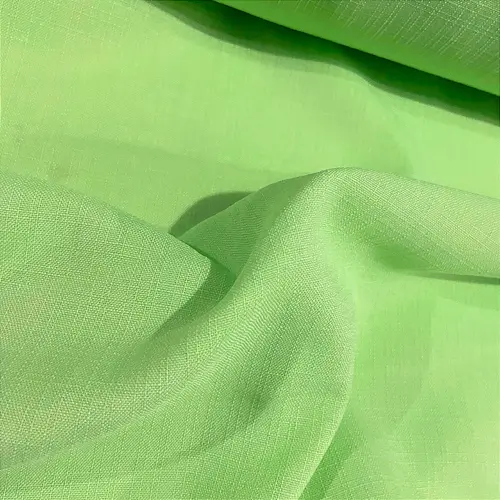 Linho Tinto Melange - Verde Claro - 1,50m de Largura