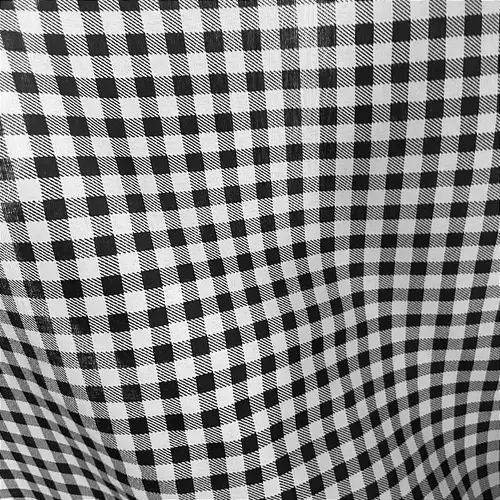 Tricoline Estampado 100% Poliéster - Xadrez Preto 7mm - 1,50m de Largura