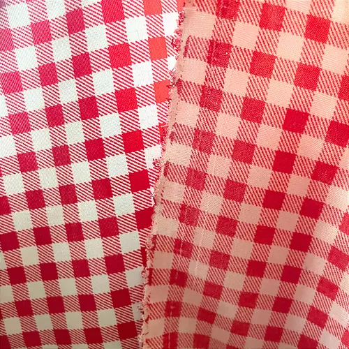 Tricoline Estampado 100% Poliéster - Xadrez Vermelho 7mm - 1,50m de Largura