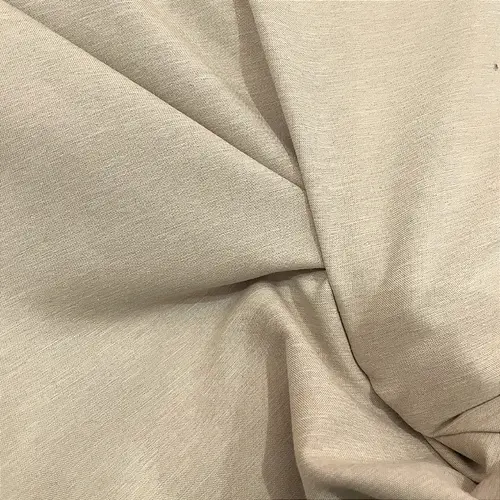 Percal 300 Fios Melange Poliéster - Bege - 2,50m de Largura