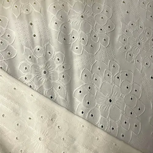 Malha Laise Vitral Floral - Off White - 1,60m de Largura