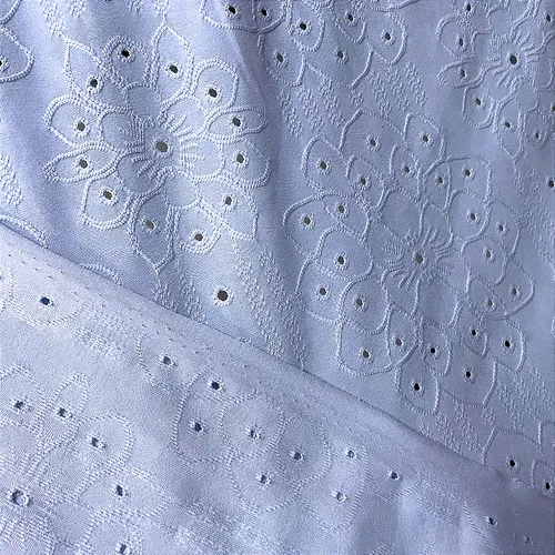 Malha Laise Vitral Floral - Azul Claro - 1,60m de Largura