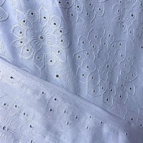 Malha Laise Vitral Floral - Azul Claro - 1,60m de Largura