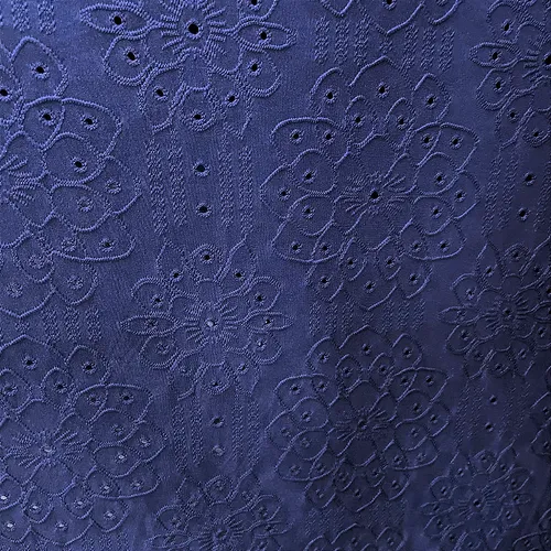 Malha Laise Vitral Floral - Azul Marinho - 1,60m de Largura