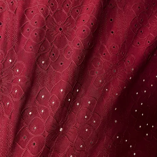 Malha Laise Vitral Floral - Marsala - 1,60m de Largura
